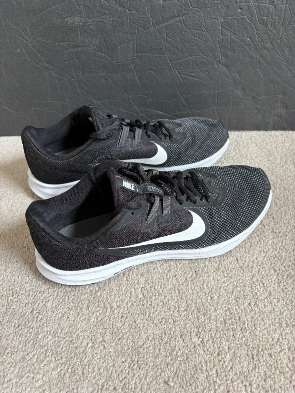 Nike Downshifter 9 Women's Running Shoes Size 11 Black White AQ7486-001